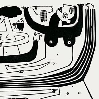 All The Happy People Linocut