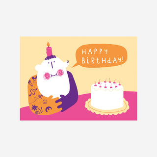 Postcard Happy Birthday Dude