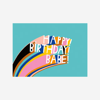 Postcard Happy Birthday Babe