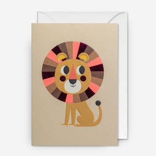 Lion Grußkarte