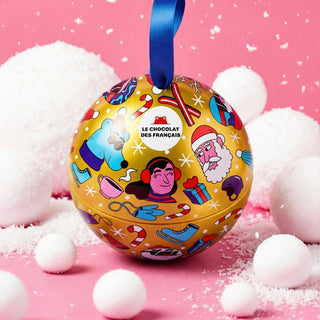Christmas on the Slopes Tin Ball Schoko Crisp