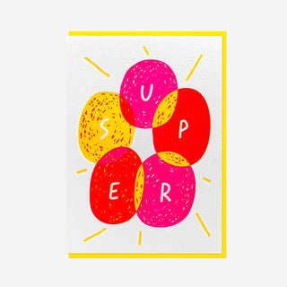 Awesome! Letterpress greeting card