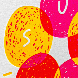 Awesome! Letterpress greeting card