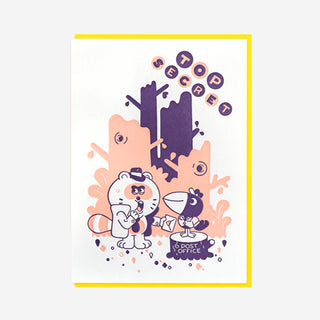 Top Secret Letterpress Greeting Card