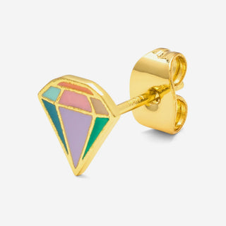 Diamond Cut Large Earring Multi