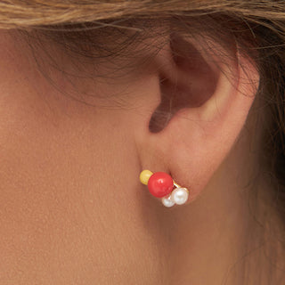 Bouquet Red Earring