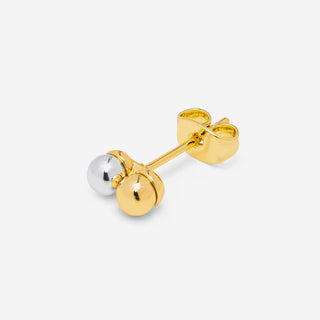 Double Color Ball Earring