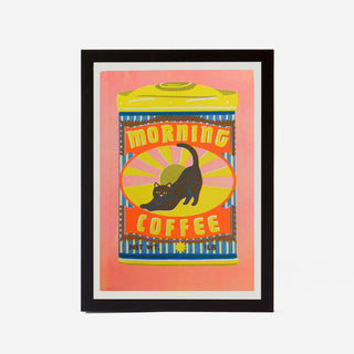 Morning Coffee Risograph Print