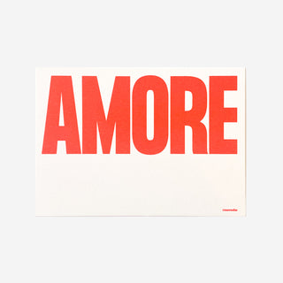Amore Postkarte White