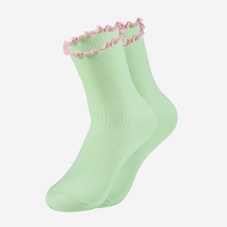 Spaghetti Lime Socken