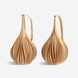 Folded Ornament Silk Gold