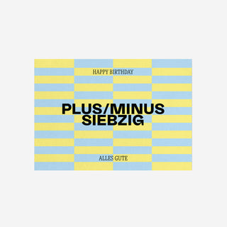 Plus / Minus 70 Postcard