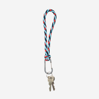 The New Kumihimo Keychain Key Blue &amp; Red Alert