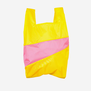 The New Shopping Bag L TV Yellow & Fluo Pink