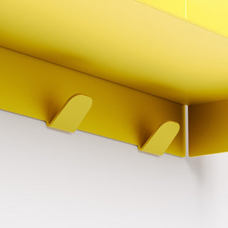 PLI Wall Shelf with Coat Rack