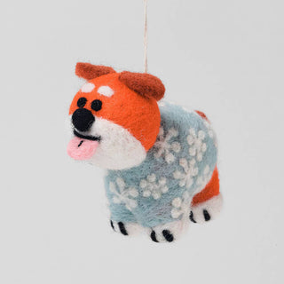 Suki Dog Hanging Felt Ornament