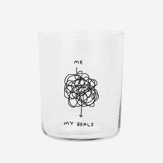 Me and My Goals Glas Large