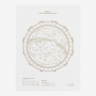 The Sky Gold/White Screenprint