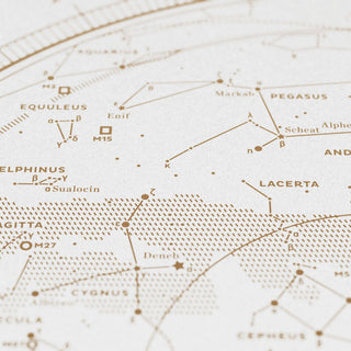 The Sky Gold/White Screenprint