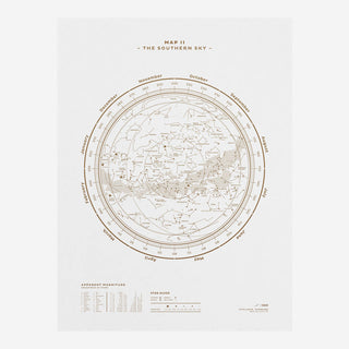 The Sky Gold/White Screenprint