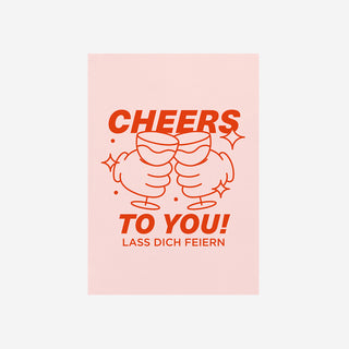 Cheers to you! Postkarte