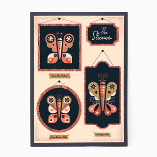 The Staves Siebdruck Gigposter