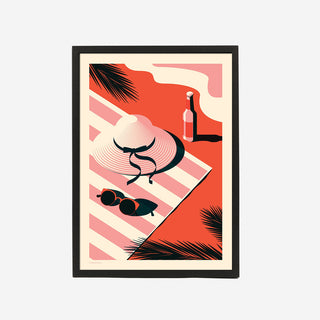 Endless Summer Sunbather Art Print - Art Print