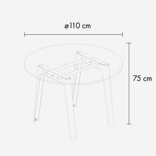 NEW MODERN Recycled Plastic Round Table