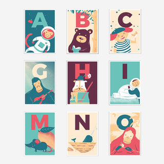 ABC Postkarten Kids