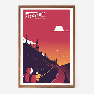 Passenger Siebdruck Gigposter